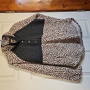 Maurices pocketed fuzzy jacket.    A